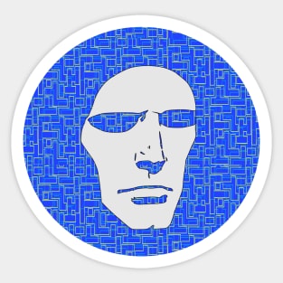 The Android Next Door - Blue Sticker